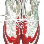 Andrus Peat Stanford Cardinal Game Worn & Signed Red & White Nike Cleats - Image 2