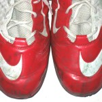 Andrus Peat Stanford Cardinal Game Worn & Signed Red & White Nike Cleats - Image 9