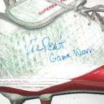 Andrus Peat Stanford Cardinal Game Worn & Signed Red & White Nike Cleats - Image 6