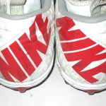 Andrus Peat Stanford Cardinal Game Worn & Signed Red & White Nike Cleats - Image 11