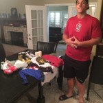 Andrus Peat with Stanford Cardinal Game Used & Signed White, Silver & Black Nike Cleats