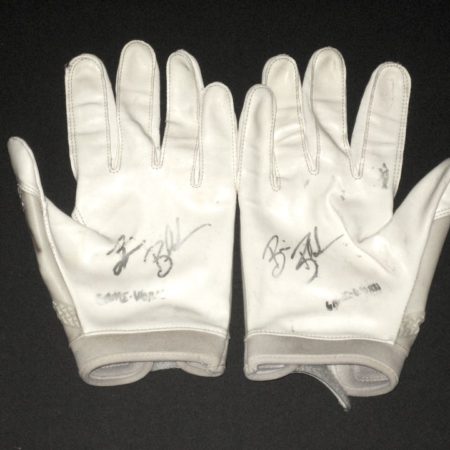 Brian Blechen Utah Utes Game Worn & Signed Under Armour Gloves