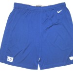 Kerry Wynn 2014 Rookie Training Worn Official Blue New York Giants Nike Dri-Fit Shorts