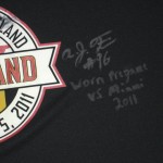 AJ Francis Maryland Terrapins Pregame Worn & Signed "Pride of Maryland" Under Armour 4XL Shirt - Image 4