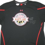 AJ Francis Maryland Terrapins Pregame Worn & Signed "Pride of Maryland" Under Armour 4XL Shirt