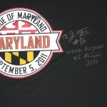 AJ Francis Maryland Terrapins Pregame Worn & Signed "Pride of Maryland" Under Armour 4XL Shirt - Image 3