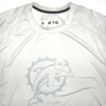 AJ Francis 2014 Training Camp Worn Miami Dolphins #76 Nike Dri-FIT 3XL Sleeveless
