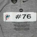 AJ Francis Training Worn “Miami Dolphins Established in 1966″ #76 3XL Nike Shirt - Image 5