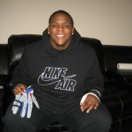Jay Bromley Rookie Game Worn & Signed New York Giants Logo Nike Glove (Single) - Image 7