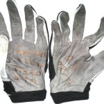 AJ Francis Miami Dolphins Game Worn & Signed Nike Gloves (Worn Vs Chicago Bears, 3 Tackles with 1 TFL)
