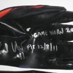 Bubba Ventrone Cleveland Browns Game Worn & Signed Orange and Black Reebok Gloves (Worn Vs Pittsburgh Steelers on 12/8/11) - Image 3