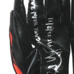 Bubba Ventrone Cleveland Browns Game Worn & Signed Orange and Black Reebok Gloves (Worn Vs Pittsburgh Steelers on 12/8/11) - Image 2