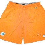 Orleans Darkwa Practice Worn & Signed Miami Dolphins Nike Dri-FIT 3XL Shorts