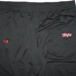 AJ Francis Travel Worn Black & Red Maryland Terrapins "Terps" Under Armour 4XL Sweatpants - Image 2