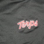 AJ Francis Travel Worn Black & Red Maryland Terrapins "Terps" Under Armour 4XL Sweatpants - Image 4