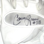 Cameron Lawrence Dallas Cowboys Game Worn & Signed All White Cutters Gloves - Image 3