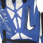 Cameron Lawrence Dallas Cowboys Game Worn & Signed Blue and White Nike Vapor Jet Gloves