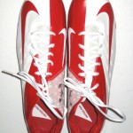 Kerry Wynn Richmond Spiders Game Issued & Signed White & Red Nike Vapor Pro Cleats - Size 14 - Image 3