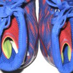 Jerome Cunningham New York Giants Game Worn & Signed Red & Blue Under Armour Highlight Cleats - Image 7