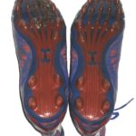 Jerome Cunningham New York Giants Game Worn & Signed Red & Blue Under Armour Highlight Cleats