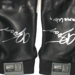 AJ Tarpley Stanford Cardinal Game Worn & Signed Black & White Nike Gloves
