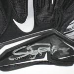 Darrel Young Washington Redskins Practice Worn & Signed Black & Silver Nike Gloves