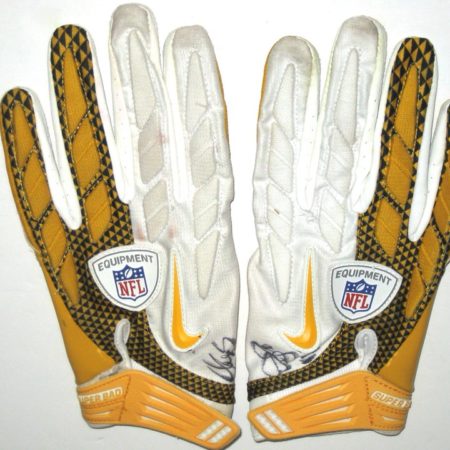 Darrel Young Washington Redskins Practice Worn & Signed Nike Gloves