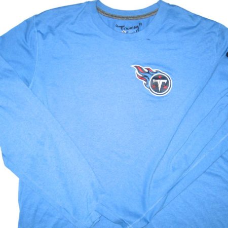Jon Akemon Training Worn & Autographed Tennessee Titans Long Sleeve Nike Dri-Fit XL Shirt