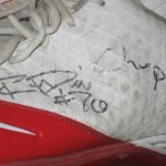 RJ Dill Rutgers Scarlet Knights Game Worn & Signed Red & White Nike Cleats - Image 6