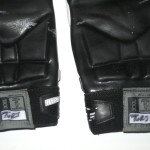 RJ Dill Rutgers Scarlet Knights Game Worn & Signed White and Black Nike Gloves - Image 5