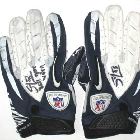 Sean Lissemore Dallas Cowboys Game Worn & Signed Nike Vapor Jet Gloves