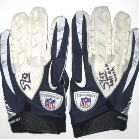 Sean Lissemore Dallas Cowboys Game Worn & Signed Nike Vapor Jet Gloves