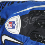 Sean Lissemore Dallas Cowboys Practice Worn & Signed Blue & Black Nike Gloves