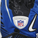 Sean Lissemore Dallas Cowboys Practice Worn & Signed Blue & Black Nike Gloves