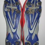 Kerry Wynn New York Giants Game Worn & Signed Red, Gray & Blue Nike Cleats - Image 8