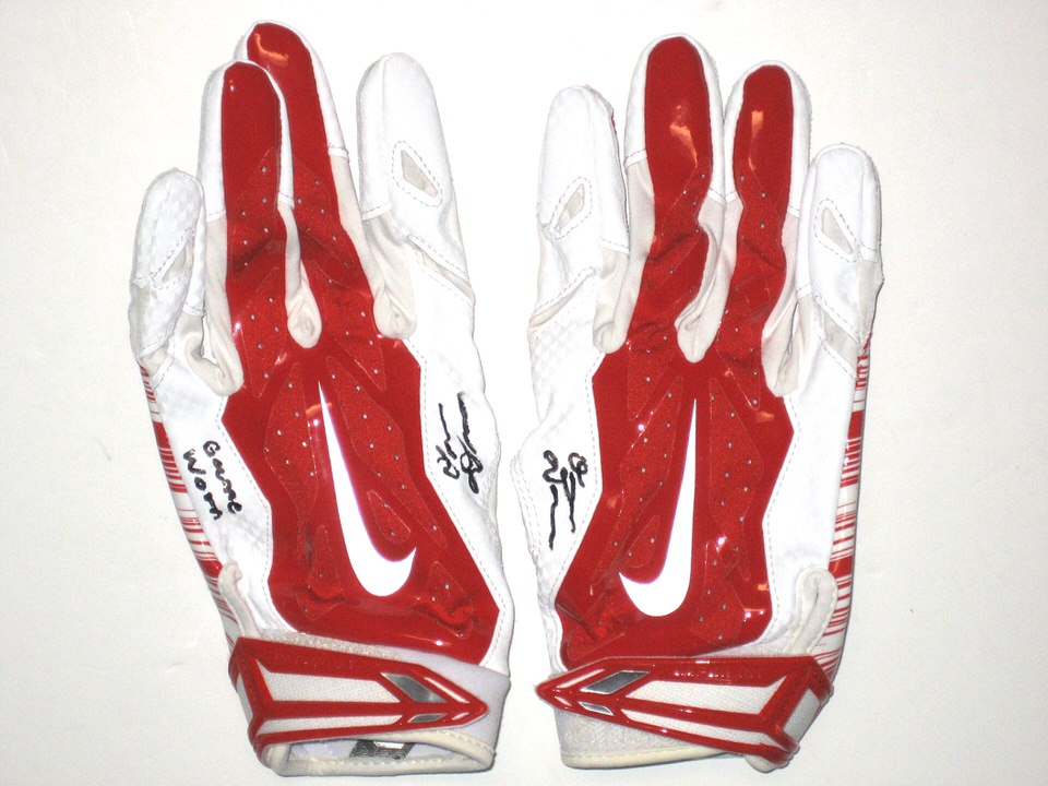 all red nike gloves