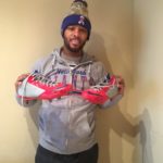 Trevin Wade New York Giants Game Worn & Signed Gray, Blue & Red Nike Vapor Speed Cleats – Worn Vs Washington Redskins, 4 Tackles! - Image 11