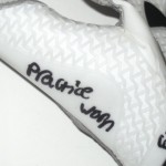 AJ Francis Miami Dolphins Practice Worn & Signed "Fins Up!" White & Black Under Armour Gloves - Image 4