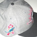 AJ Francis Sideline Worn & Signed Miami Dolphins Breast Cancer Awareness New Era 59Fifty Cap - Image 3