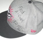 AJ Francis Sideline Worn & Signed Miami Dolphins Breast Cancer Awareness New Era 59Fifty Cap