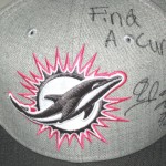 AJ Francis Sideline Worn & Signed Miami Dolphins Breast Cancer Awareness New Era 59Fifty Cap