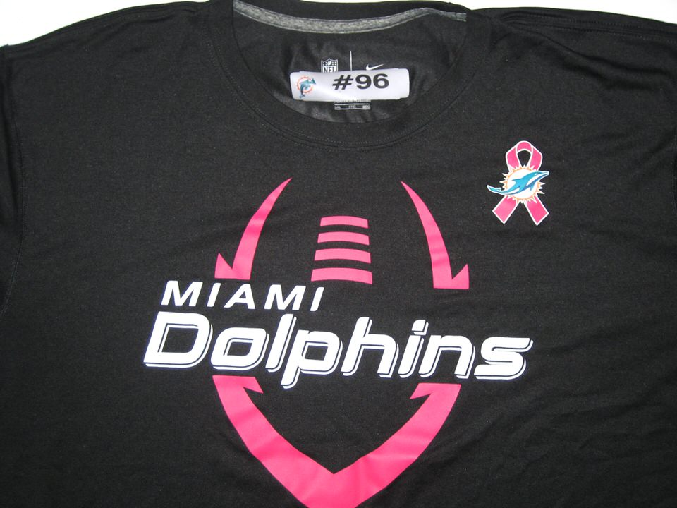 La oficina alias Descenso repentino AJ Francis Player Issued Miami Dolphins #96 Breast Cancer Awareness Nike  3XL Shirt - Big Dawg Possessions