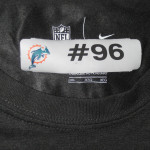 AJ Francis Team Issued Miami Dolphins #96 Breast Cancer Awareness Nike Shirt