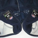 Cameron Lawrence Dallas Cowboys Game Used & Signed Blue Cutters XL Gloves - Image 4