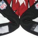 Orleans Darkwa New York Giants Practice Worn & Signed Red, White & Black Nike Gloves - Image 5