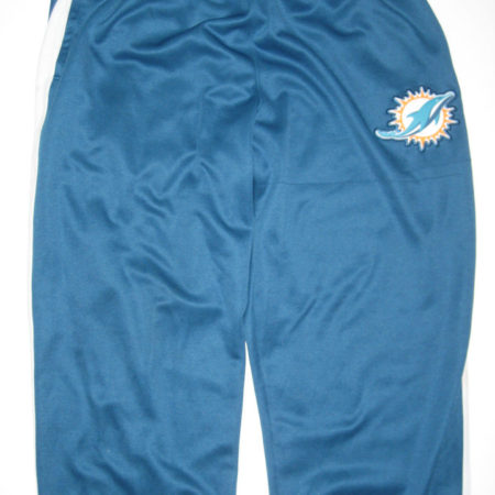 AJ Francis Player Issued Miami Dolphins #96 Nike Shield Nailhead Therma-Fit Training Pants