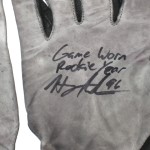 Henry Anderson Indianapolis Colts Rookie Game Used & Signed White, Gray & Black Nike Gloves