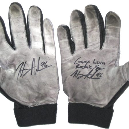 Henry Anderson Indianapolis Colts Rookie Game Worn & Signed Nike Gloves