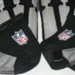 Henry Anderson Indianapolis Colts Rookie Game Worn White, Gray & Black Nike Gloves