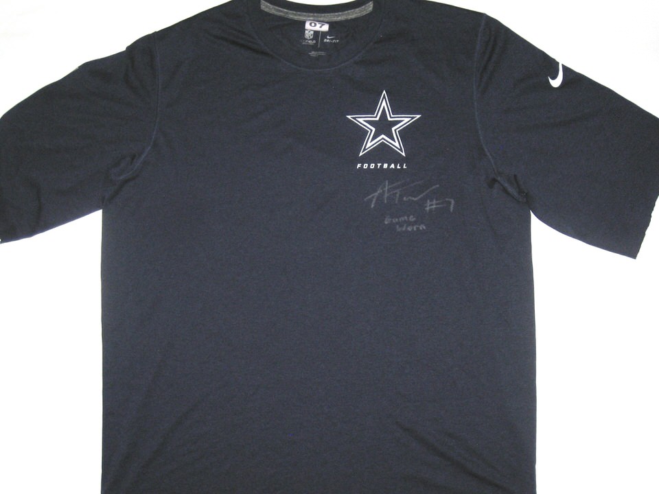Outdoor American Andy Football T-Shirts Cowboys #14 Dalton Pro Line Dallas Team Player Jersey atmungsaktiv Sweatshirt für Herren Marineblau
